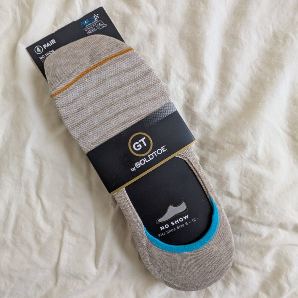 Goldtoe No Show Socks - 4 pair NWT